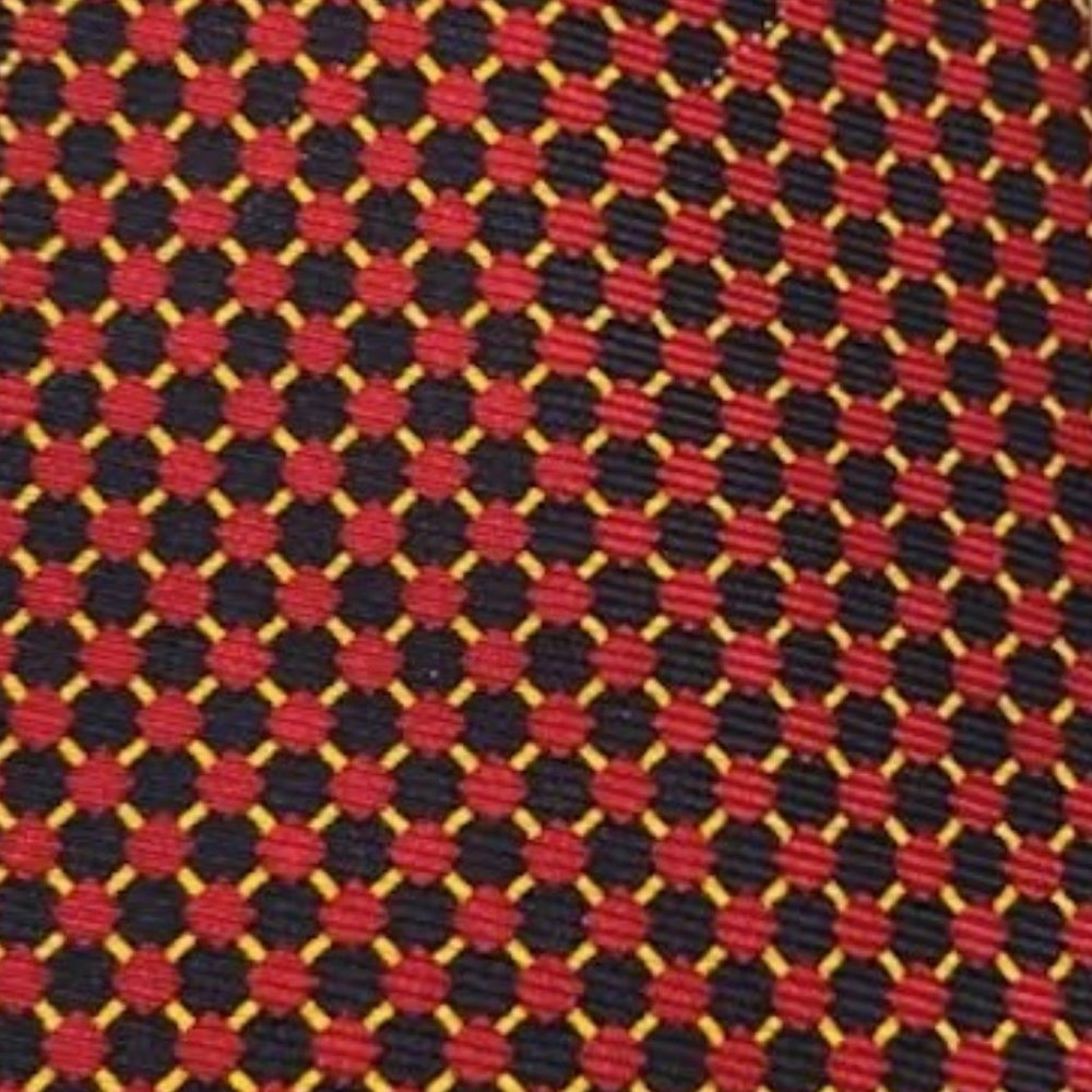Brooks Brothers Makers All Silk Tie Black with Red and Gold